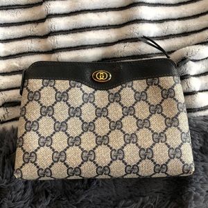 Vintage Gucci Clutch / Makeup Bag